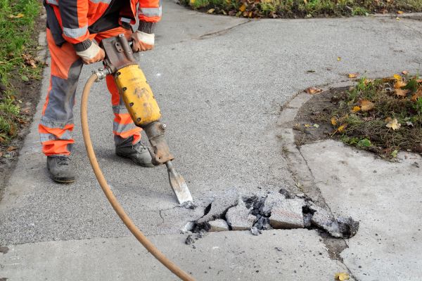 Concrete Sidewalk Removal in Summerfield